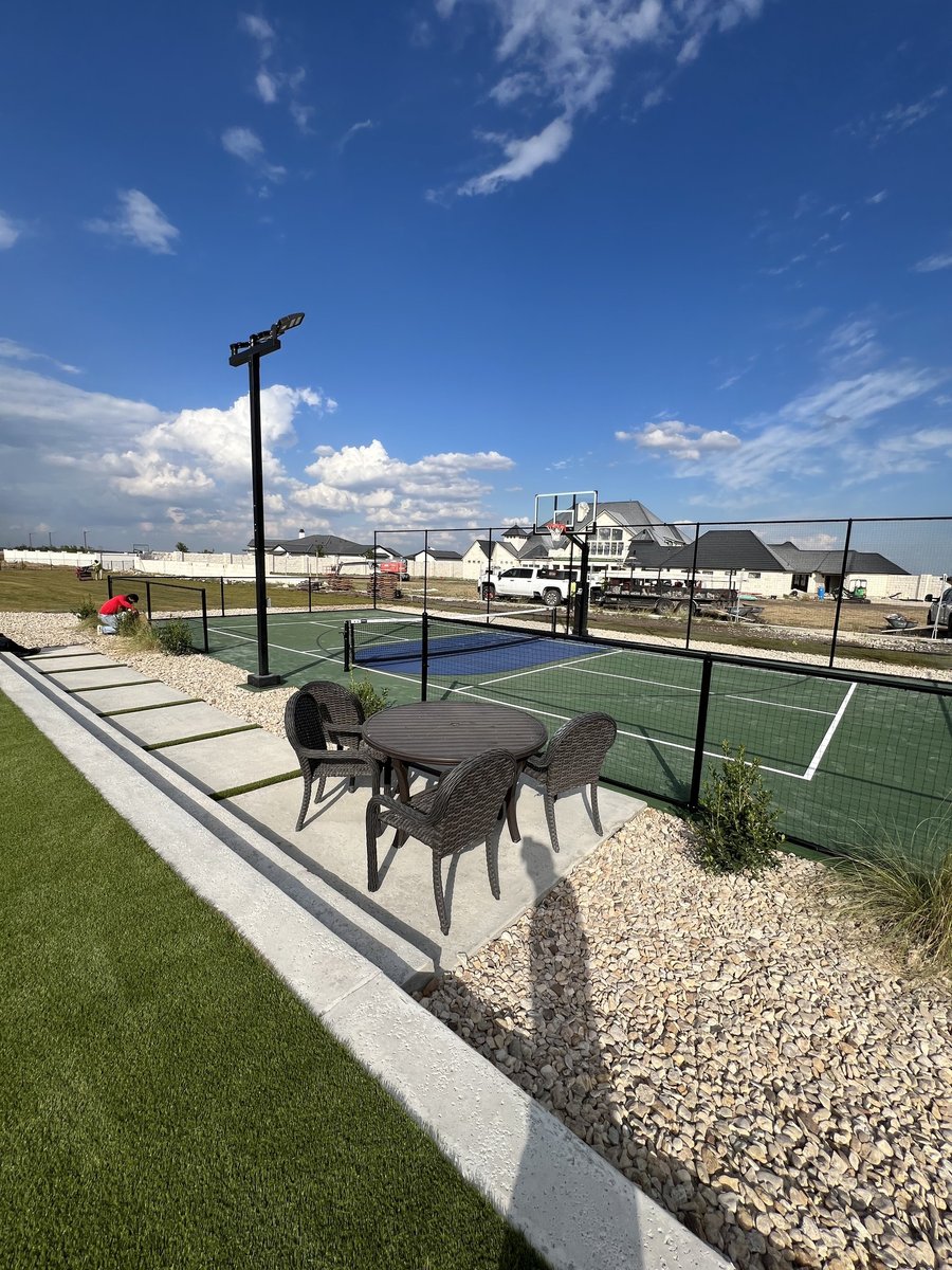 Fence installation in progress in Justin TX by Landeros Fence